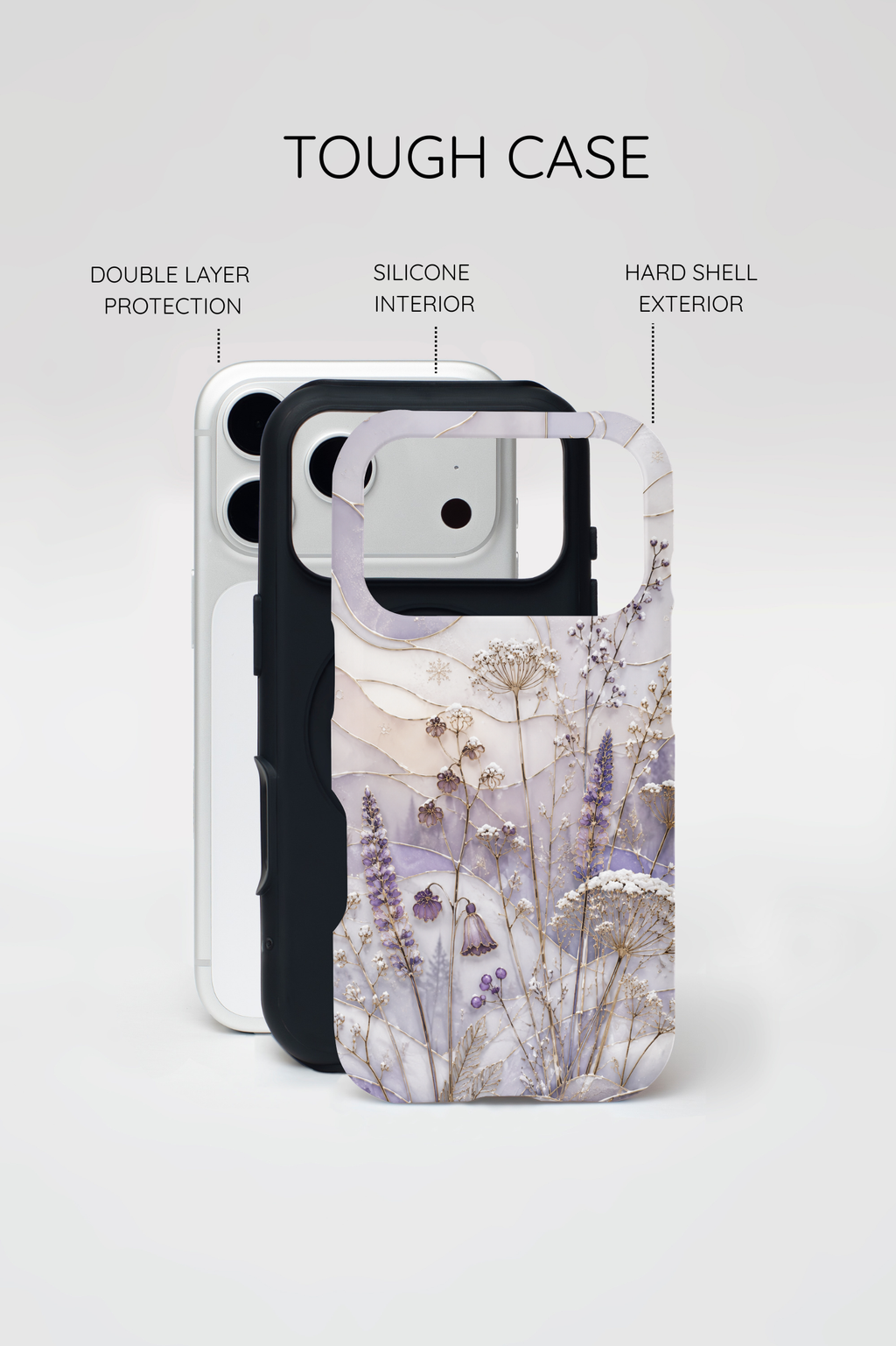 Stained Glass Wildflower iPhone Case | Floral Meadow iPhone Case