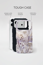 Stained Glass Wildflower iPhone Case | Floral Meadow iPhone Case