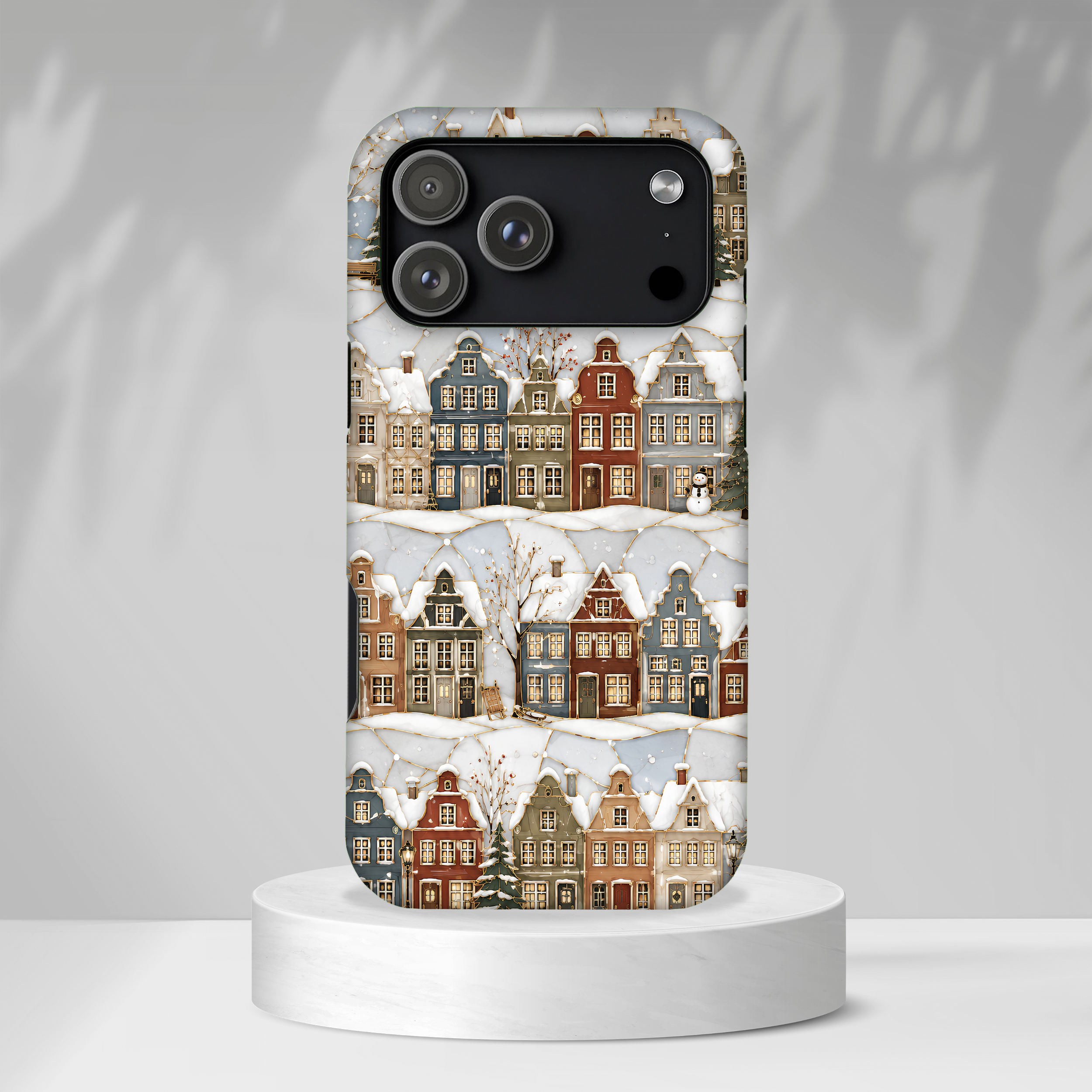 Winter Village iPhone Case | Snowy Town iPhone Case