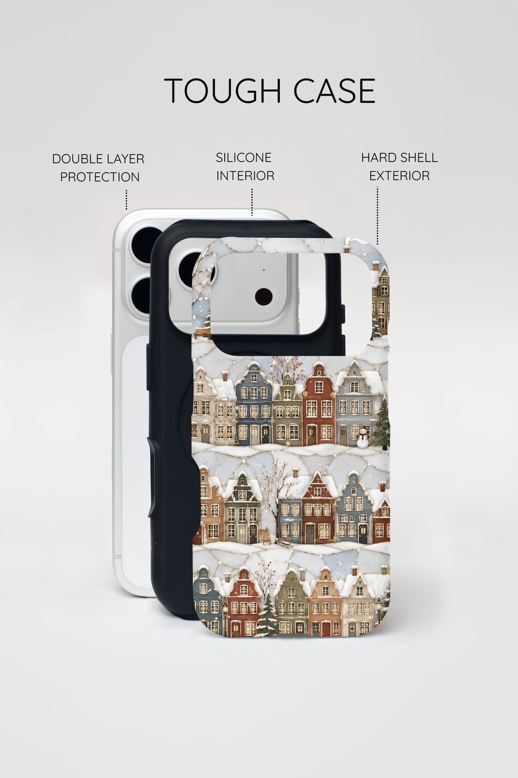 Winter Village iPhone Case | Snowy Town iPhone Case