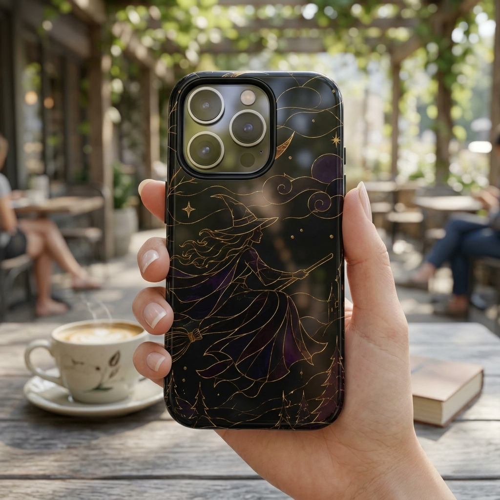 Witch iPhone Case | Moon & Stars iPhone Case