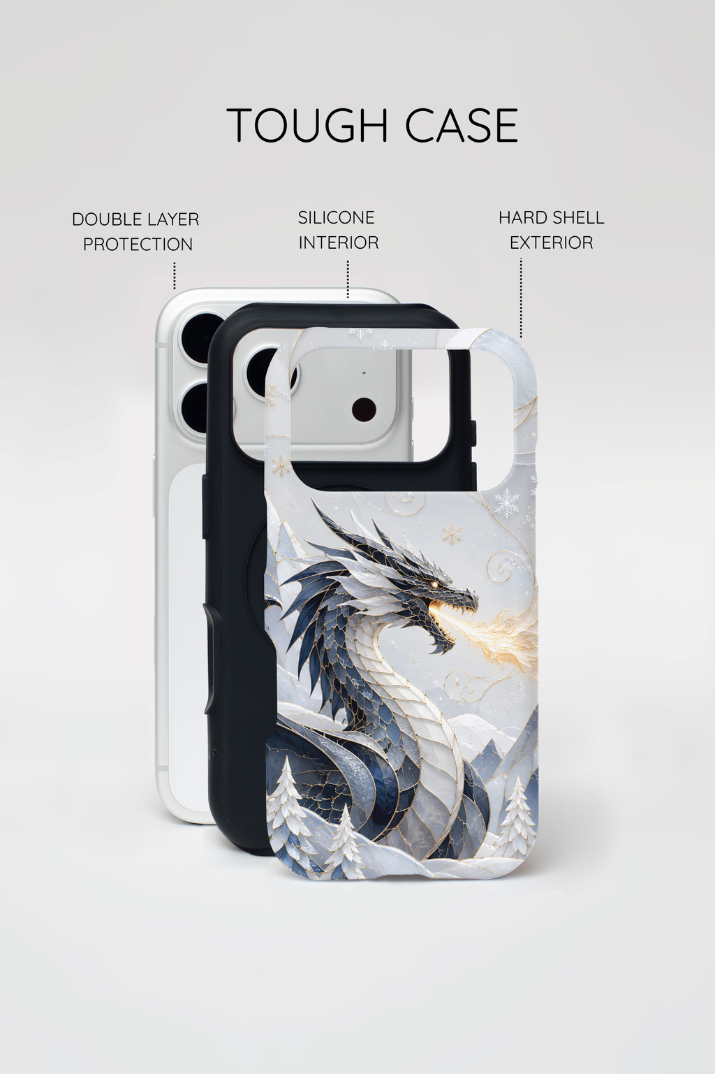 Ice Dragon iPhone Case | Winter Dragon iPhone Case