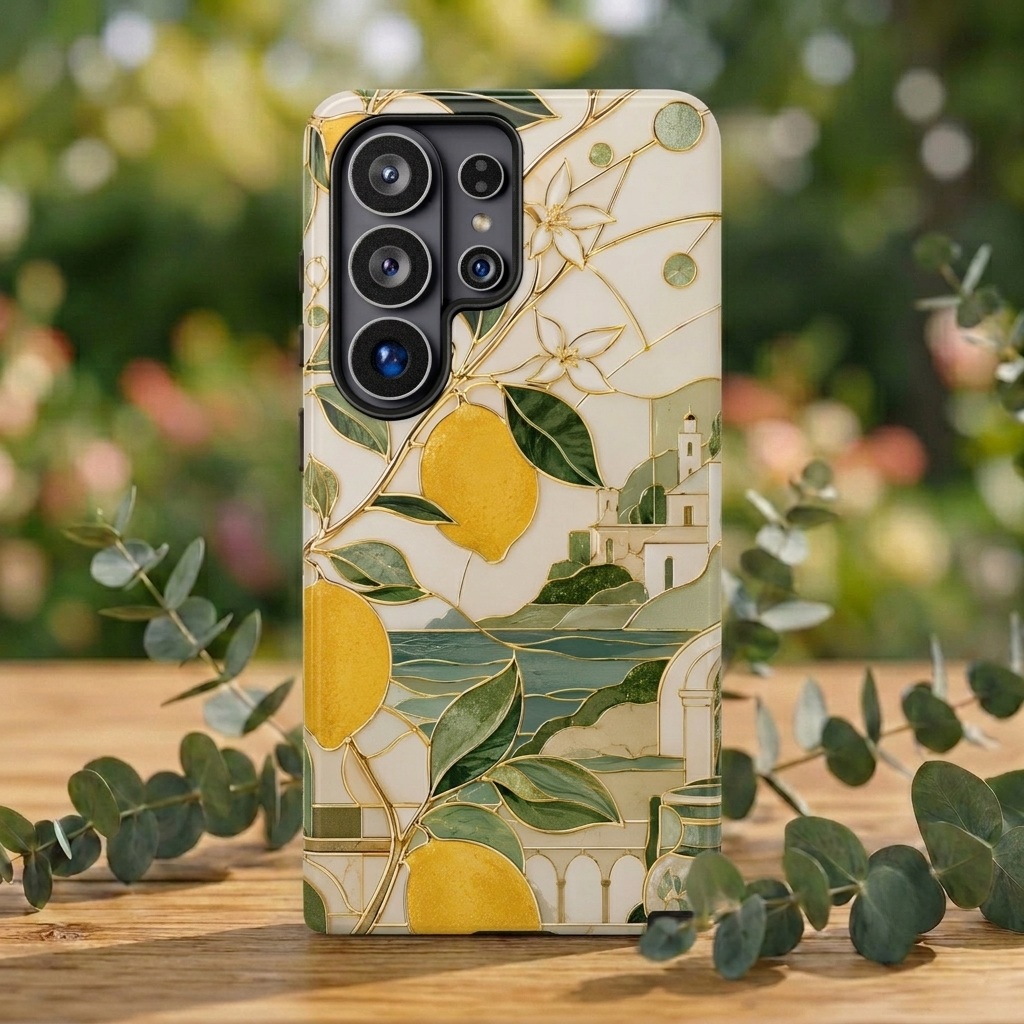 Italian Lemon Samsung Galaxy Phone Case | Amalfi Coast Phone Case