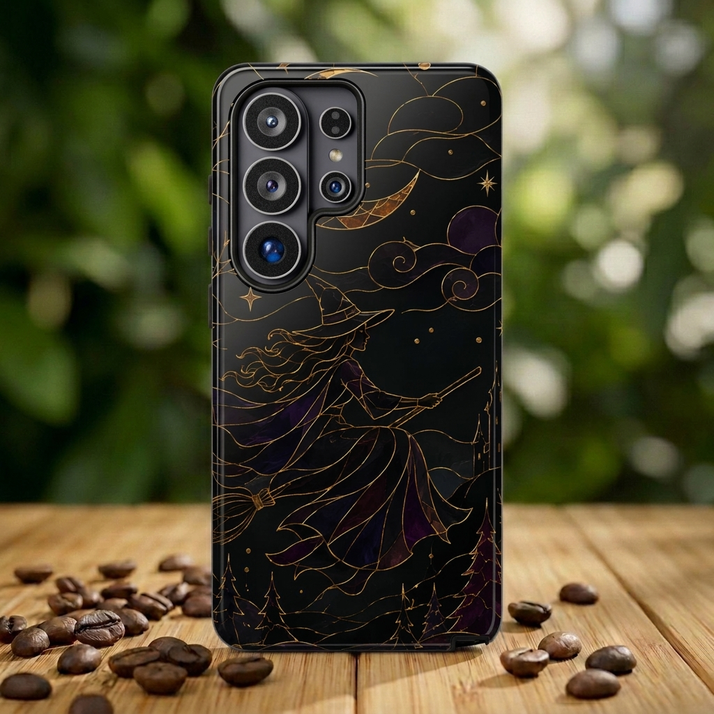 Witch Phone Samsung Galaxy Case | Moon & Stars Phone Case