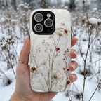 Ladybug Floral iPhone Case | White Flower iPhone Case