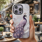 Peacock iPhone Case | Lavender Peacock iPhone Case