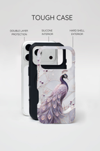 Peacock iPhone Case | Lavender Peacock iPhone Case