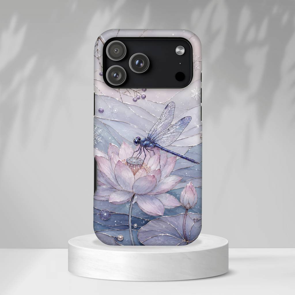 Lotus Dragonfly iPhone Case | Water Lily iPhone Case