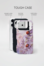 Lavender Ladybug iPhone Case | Floral iPhone Case