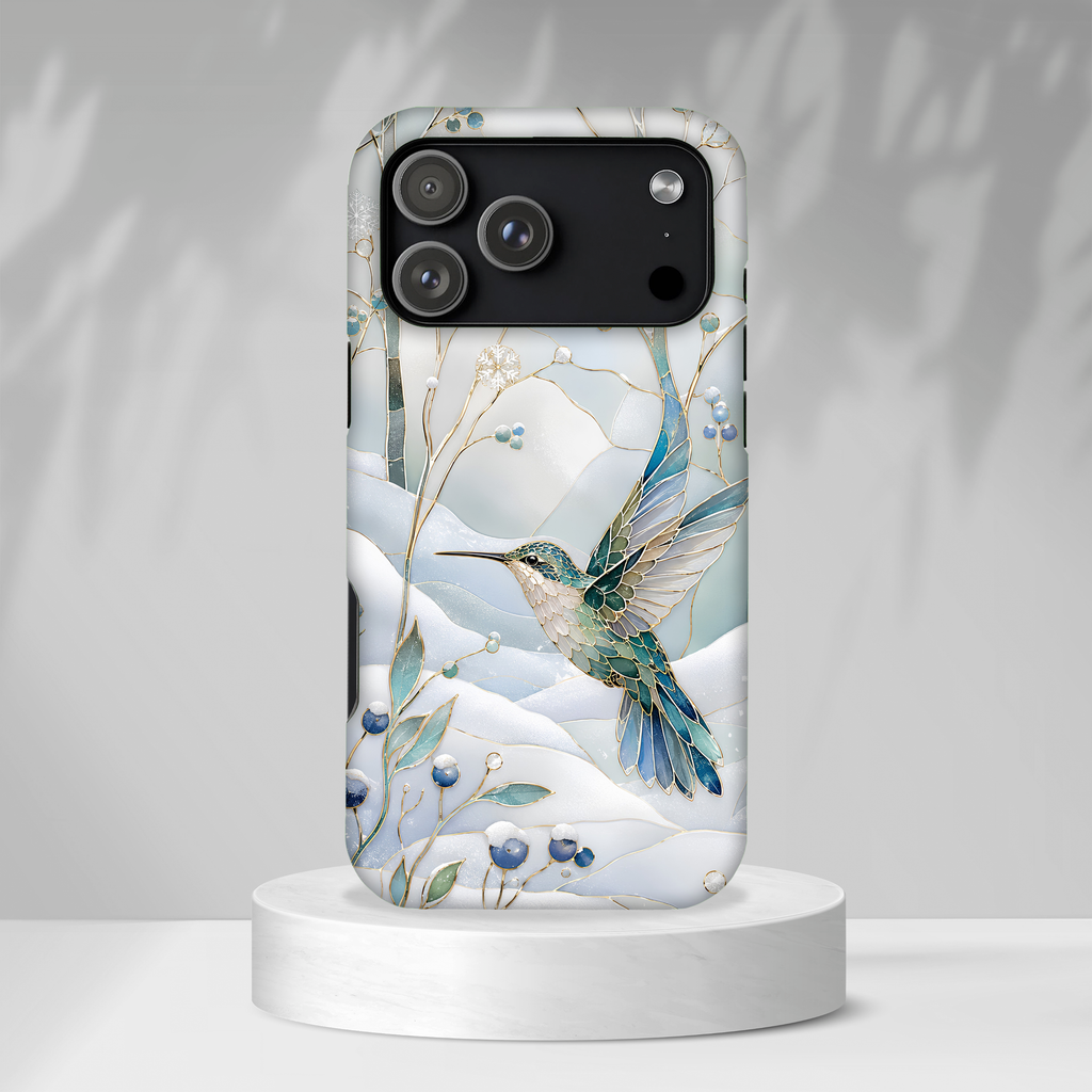 Hummingbird iPhone Case | Winter Bird iPhone Case