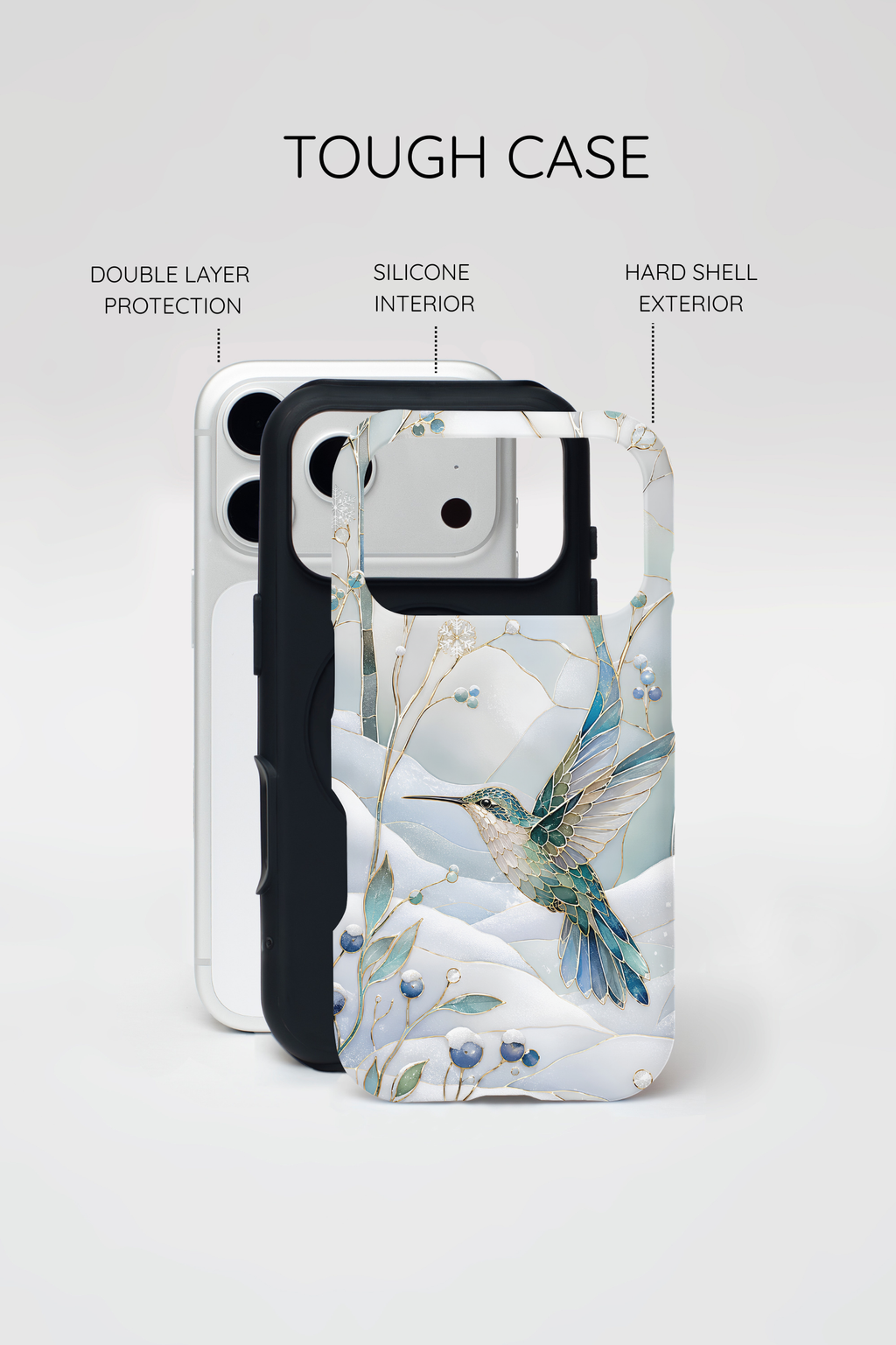 Hummingbird iPhone Case | Winter Bird iPhone Case