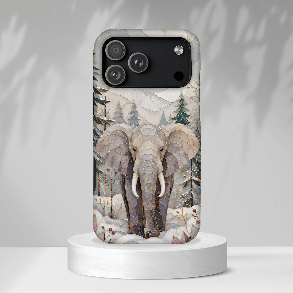 Elephant iPhone Case | Winter Forest iPhone Case