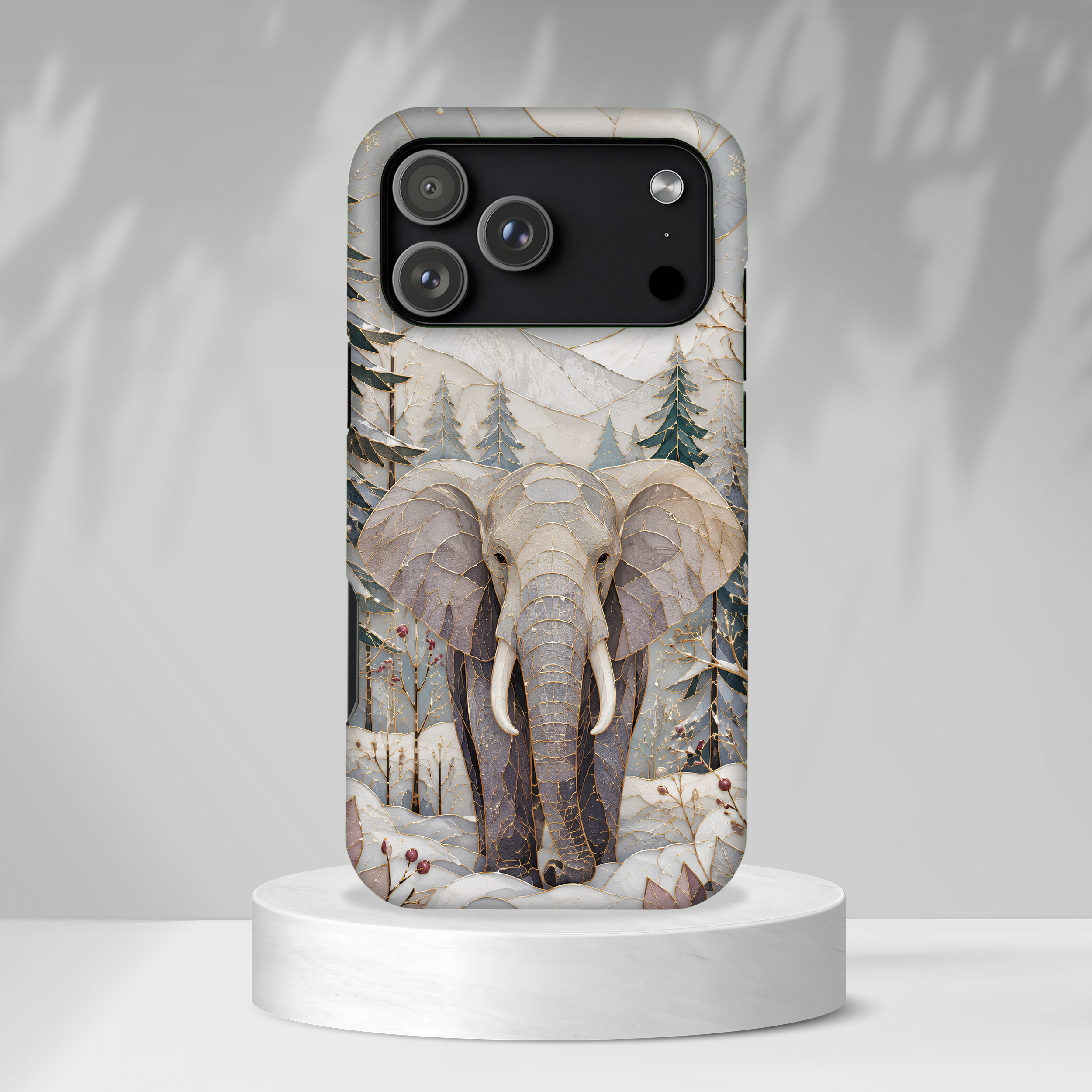 Elephant iPhone Case | Winter Forest iPhone Case