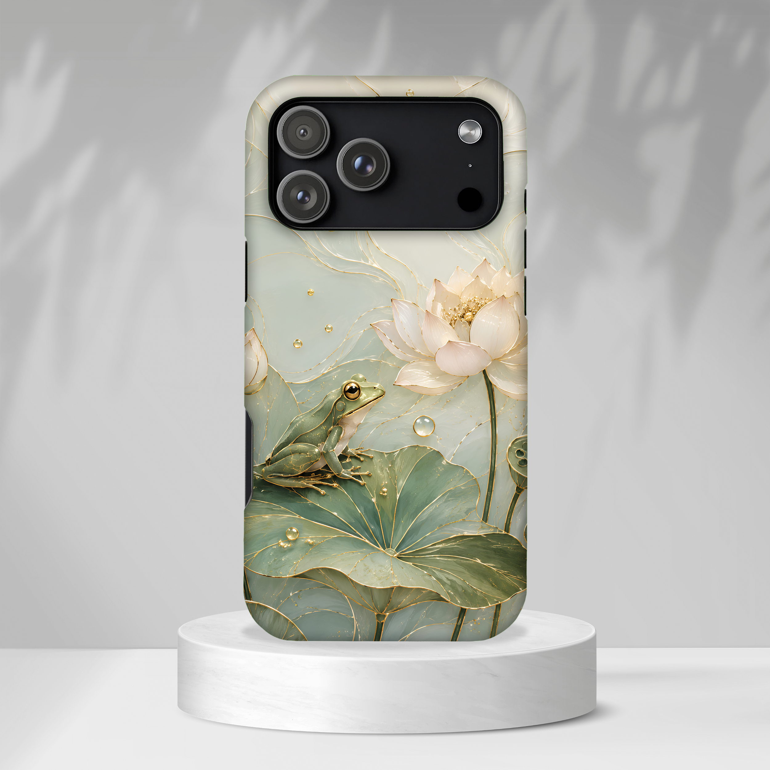 Lotus Frog iPhone Case | Water Lily iPhone Case