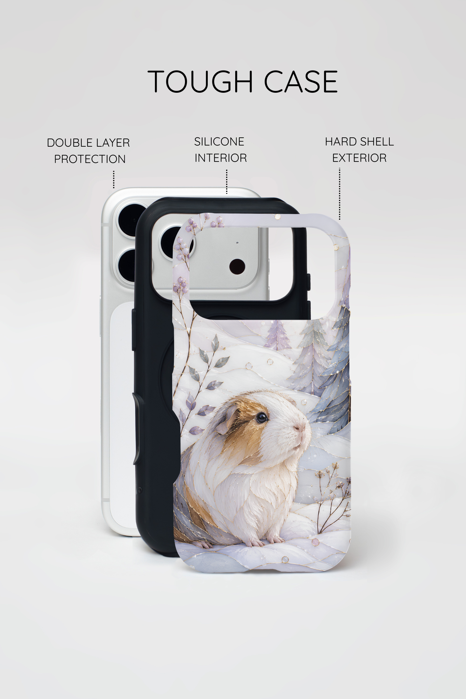 Guinea Pig iPhone Case | Winter Guinea Pig iPhone Case