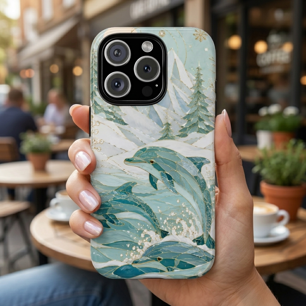 Dolphin iPhone Case | Ocean Wave iPhone Case