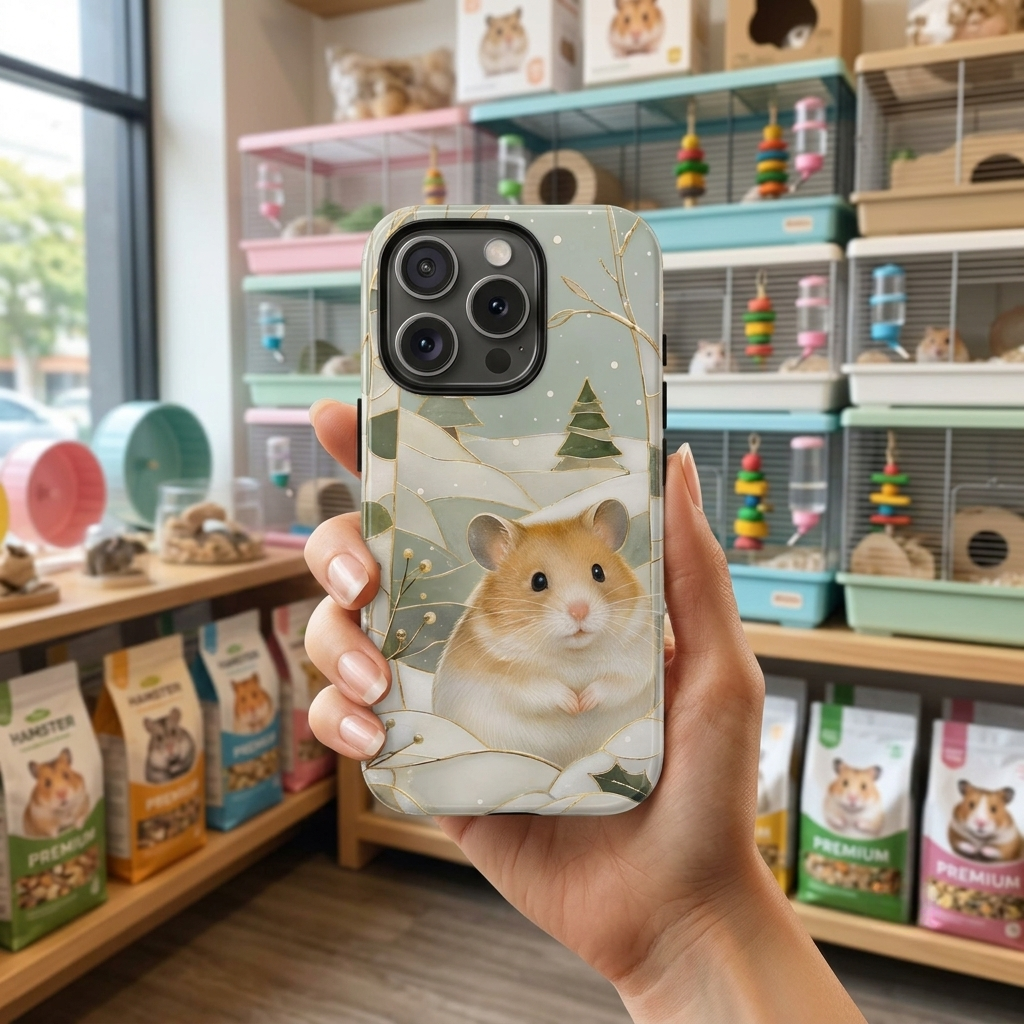 Hamster iPhone Case | Winter Hamster iPhone Case