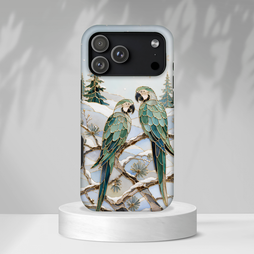 Parrot iPhone Case | Winter Bird iPhone Case