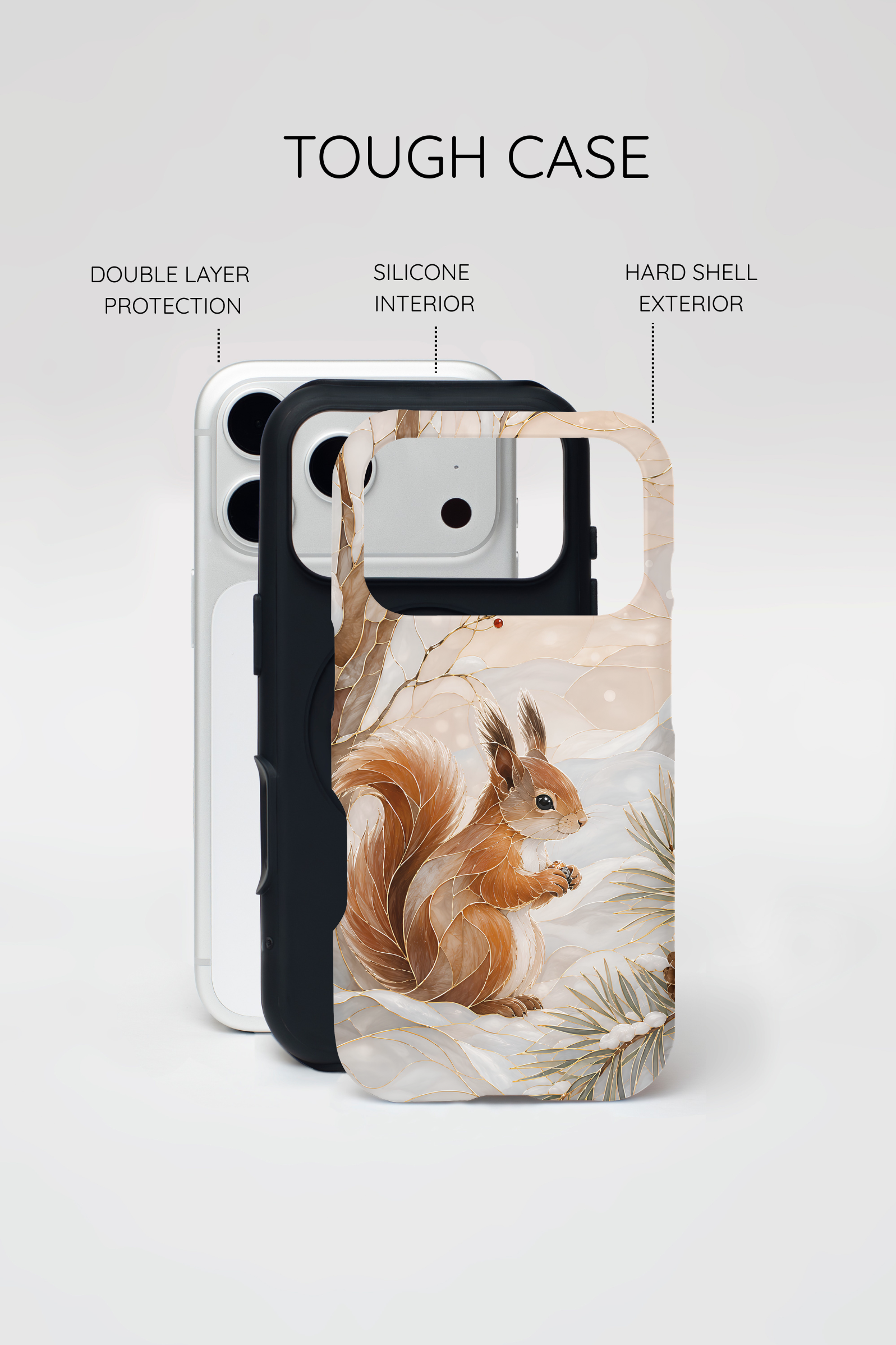 Squirrel iPhone Case | Winter Woodland iPhone Case
