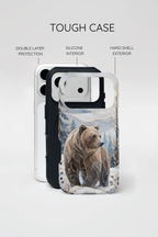 Grizzly Bear iPhone Case | Winter Wildlife iPhone Case