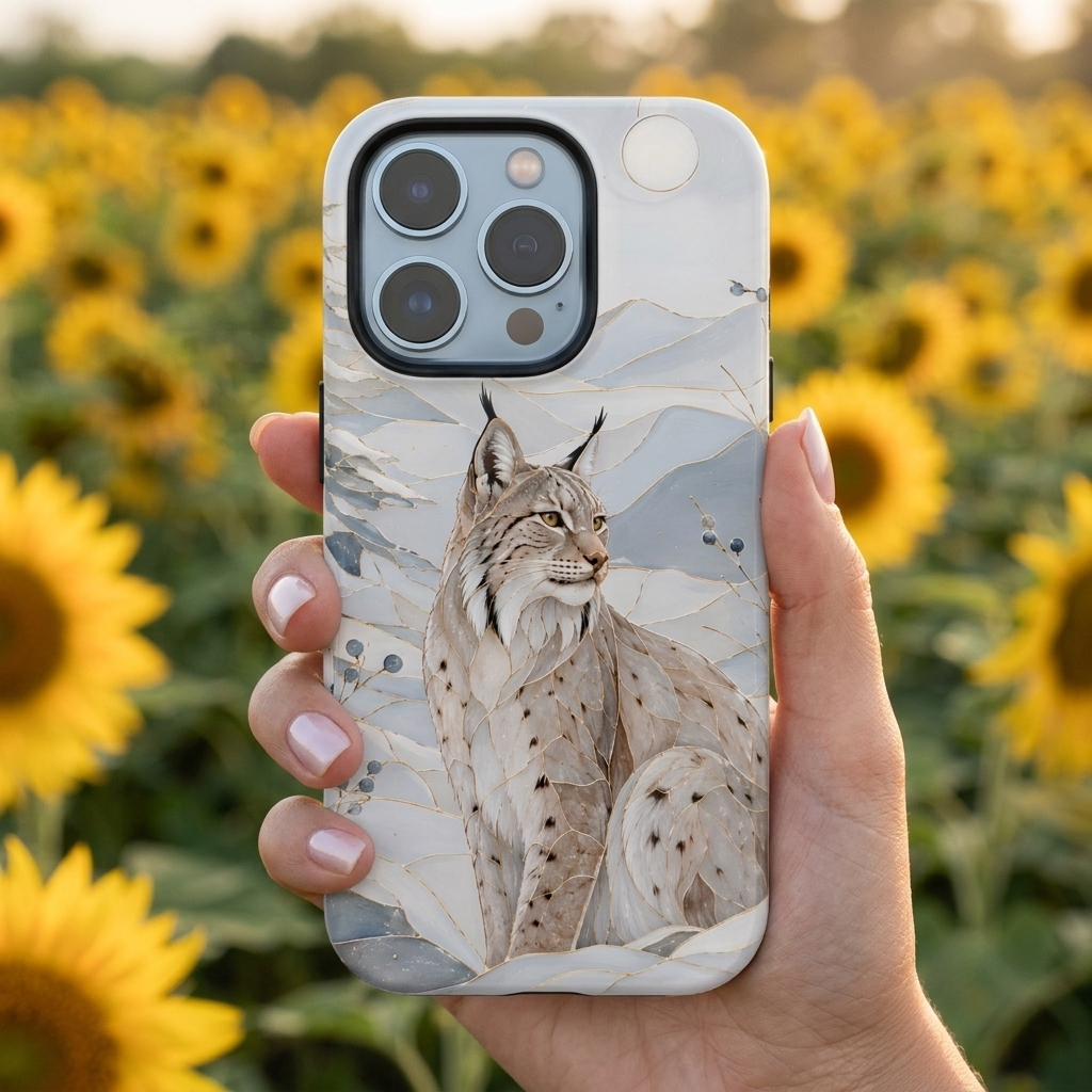 Lynx iPhone Case | Winter Mountain iPhone Case