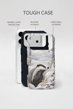 Badger iPhone Case | Stained Glass Wildlife iPhone Case