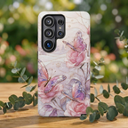 Butterfly Rose Samsung Galaxy Phone Case | Floral Phone Case