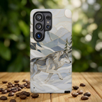 Winter Wolf Samsung Galaxy Phone Case | Mountain Forest iPhone Case