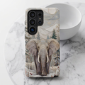 Elephant Samsung Galaxy Phone Case | Winter Forest Phone Case