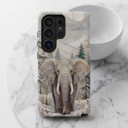 Elephant Samsung Galaxy Phone Case | Winter Forest Phone Case