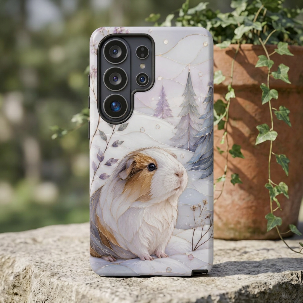 Guinea Pig Samsung Galaxy Phone Case | Winter Guinea Pig Phone Case