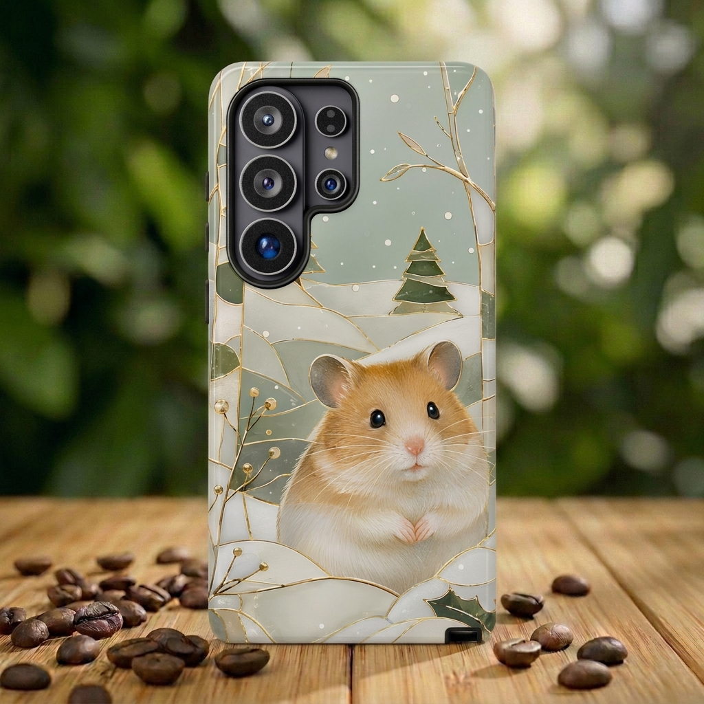 Hamster Samsung Galaxy Phone Case | Winter Hamster Phone Case