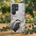 Badger Samsung Galaxy Phone Case | Stained Glass Wildlife Phone Case