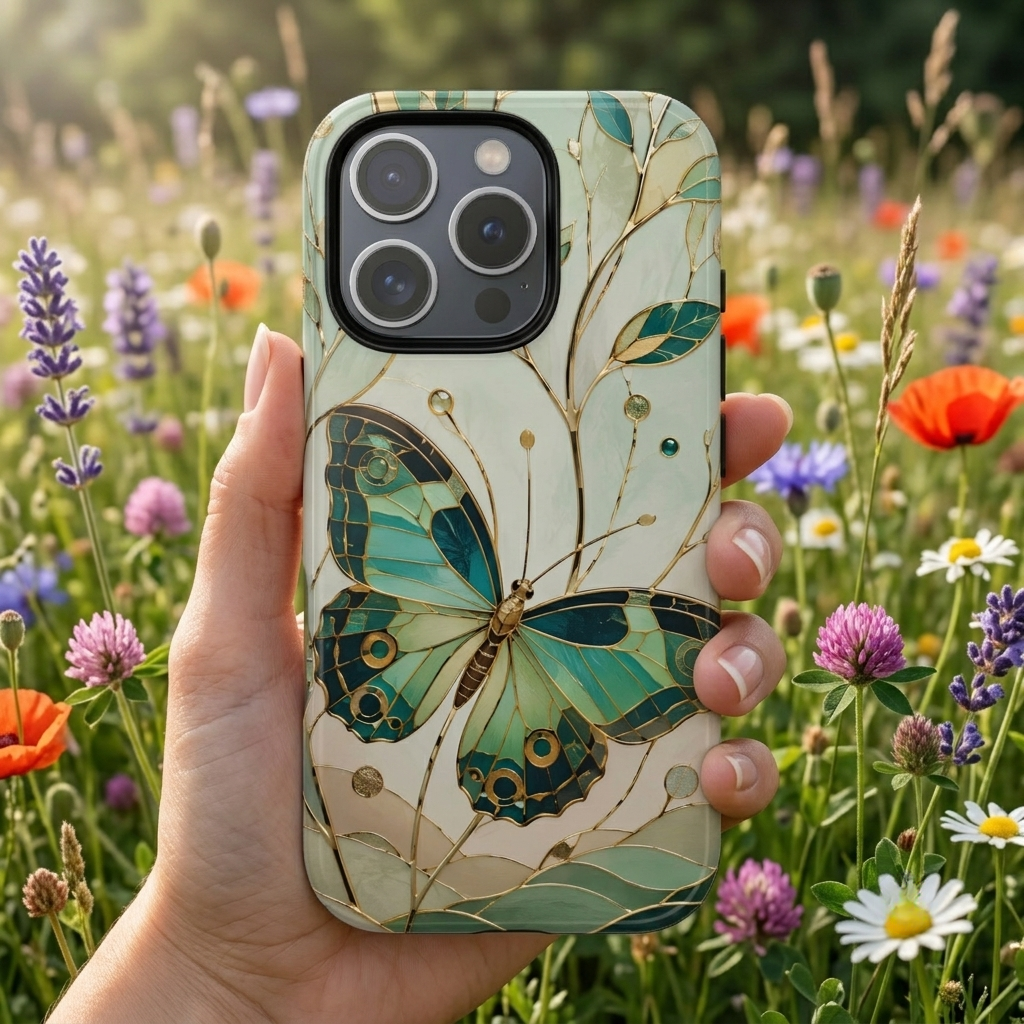 Butterfly iPhone Case | Stained Glass iPhone Case