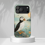 Puffin Coastal iPhone Case | Seaside Bird Art iPhone Case