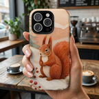 Winter Squirrel iPhone Case | Woodland Animal iPhone Case