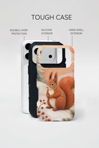 Winter Squirrel iPhone Case | Woodland Animal iPhone Case