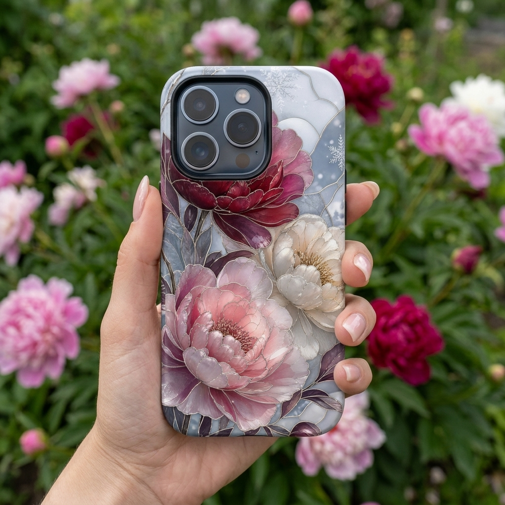 Vintage Floral iPhone Case | Peony Flower iPhone Case