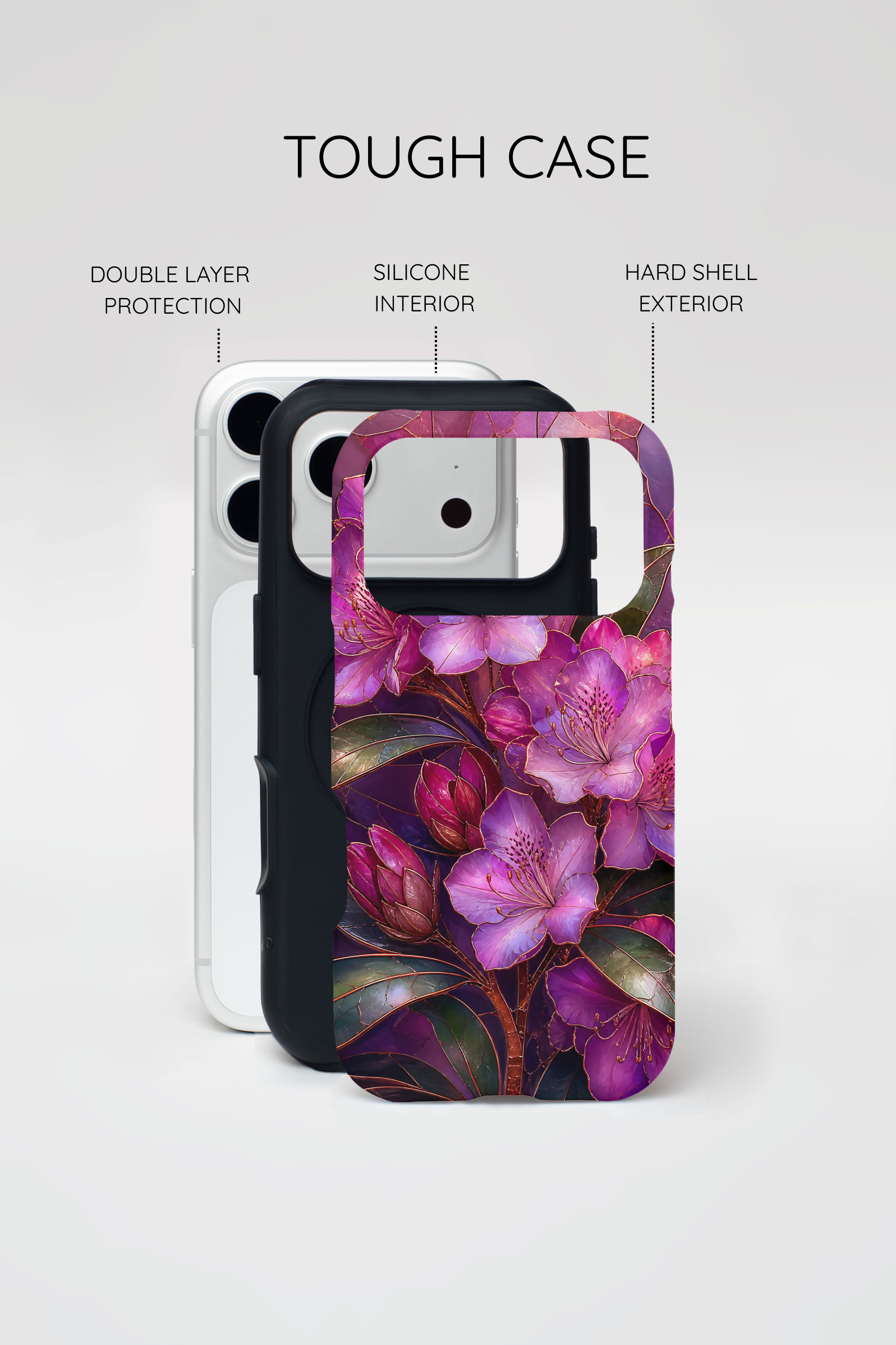 Purple Floral iPhone Case | Dark Botanical iPhone Case