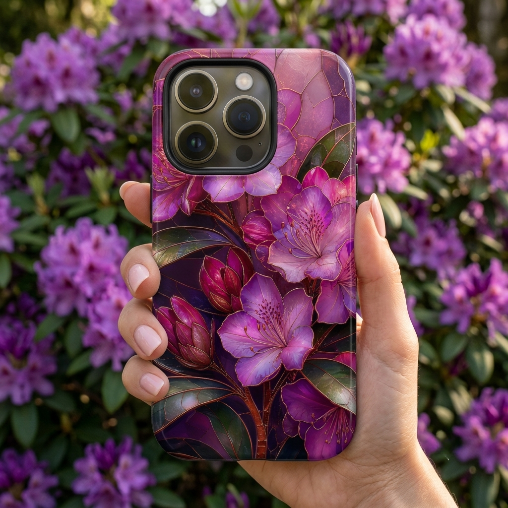 Purple Floral iPhone Case | Dark Botanical iPhone Case