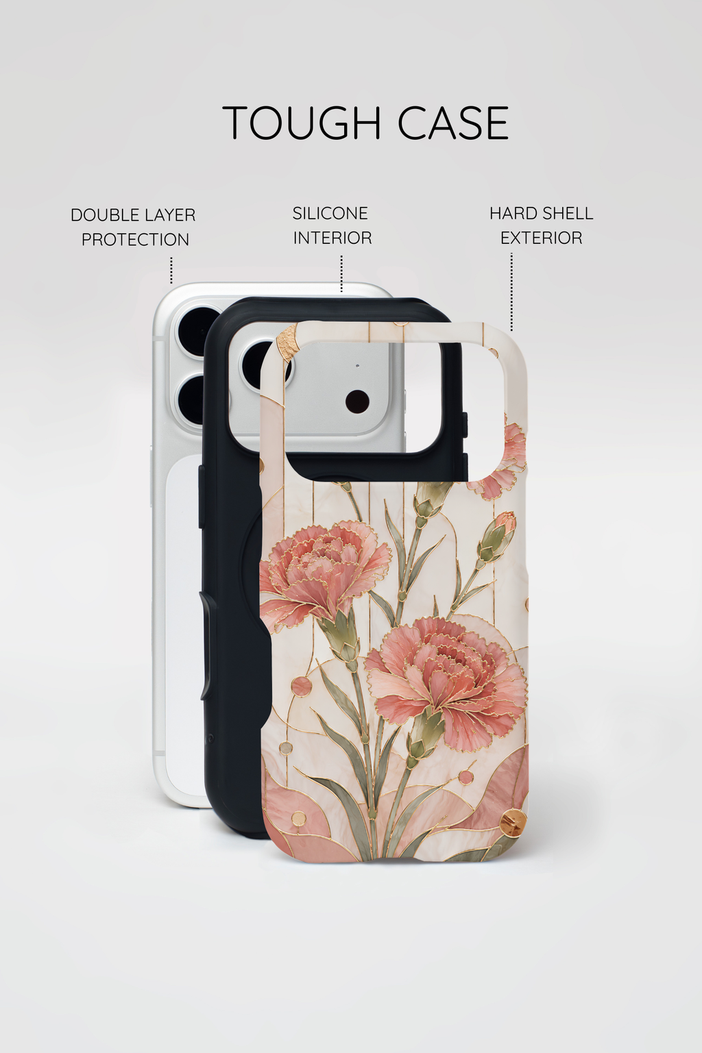 Carnation iPhone Case | Pink Floral iPhone Case