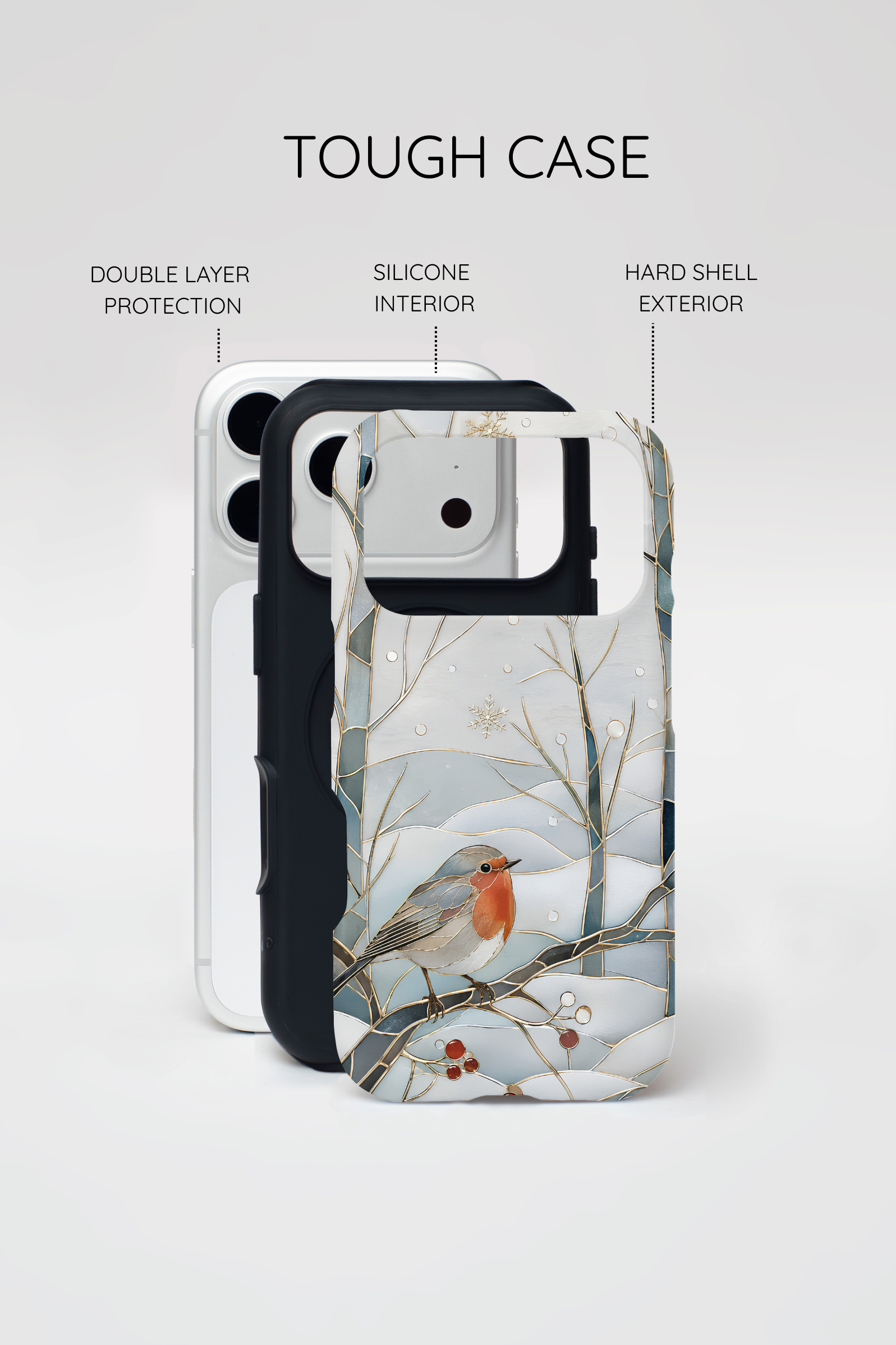 Robin iPhone Case | Winter Bird iPhone Case