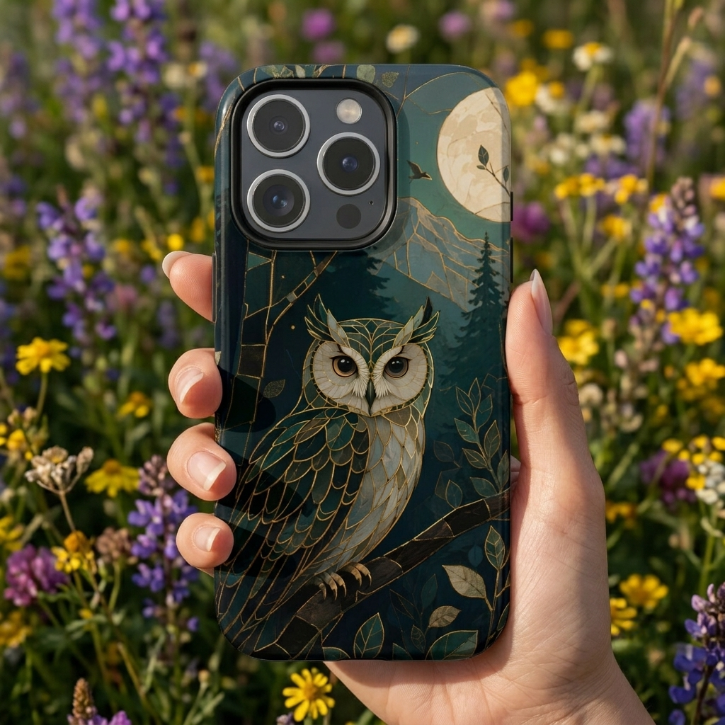Owl iPhone Case | Moonlit Forest iPhone Case