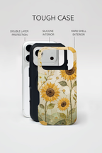 Sunflower iPhone Case | Stained Glass Floral iPhone Case