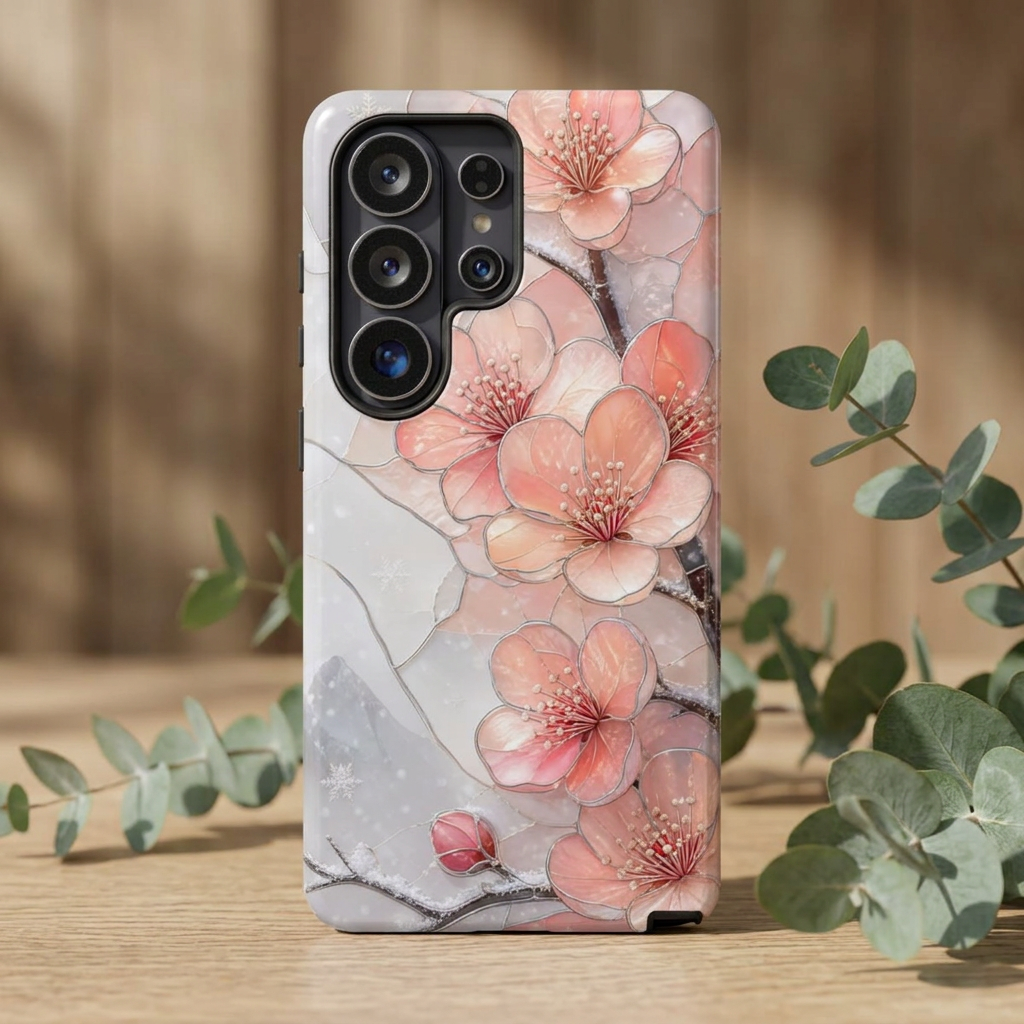 Cherry Blossom Samsung Galaxy Phone Case | Pink Floral Phone Case