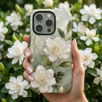 White Floral iPhone Case | Sage Green Botanical iPhone Case