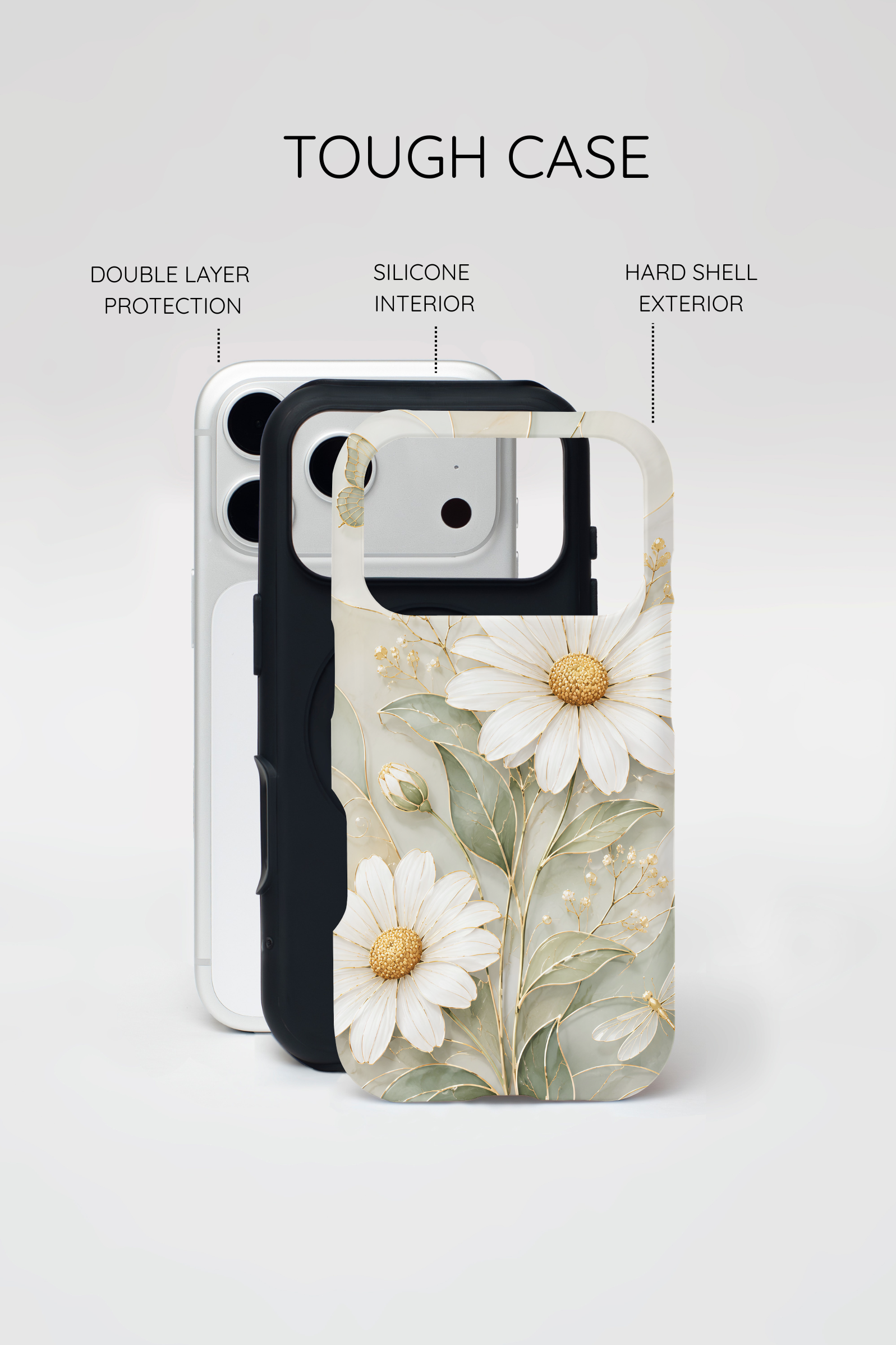 Vintage Daisy iPhone Case | Cottagecore Floral Phone Cover