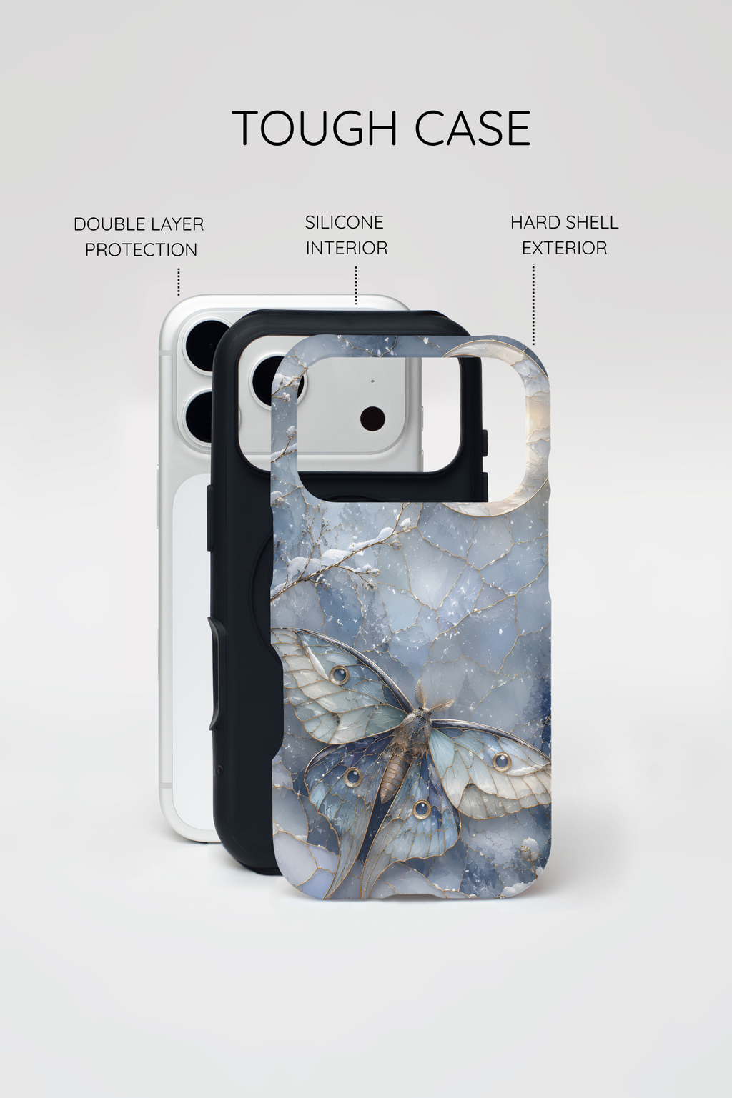 Luna Moth iPhone Case | Celestial Butterfly iPhone Case