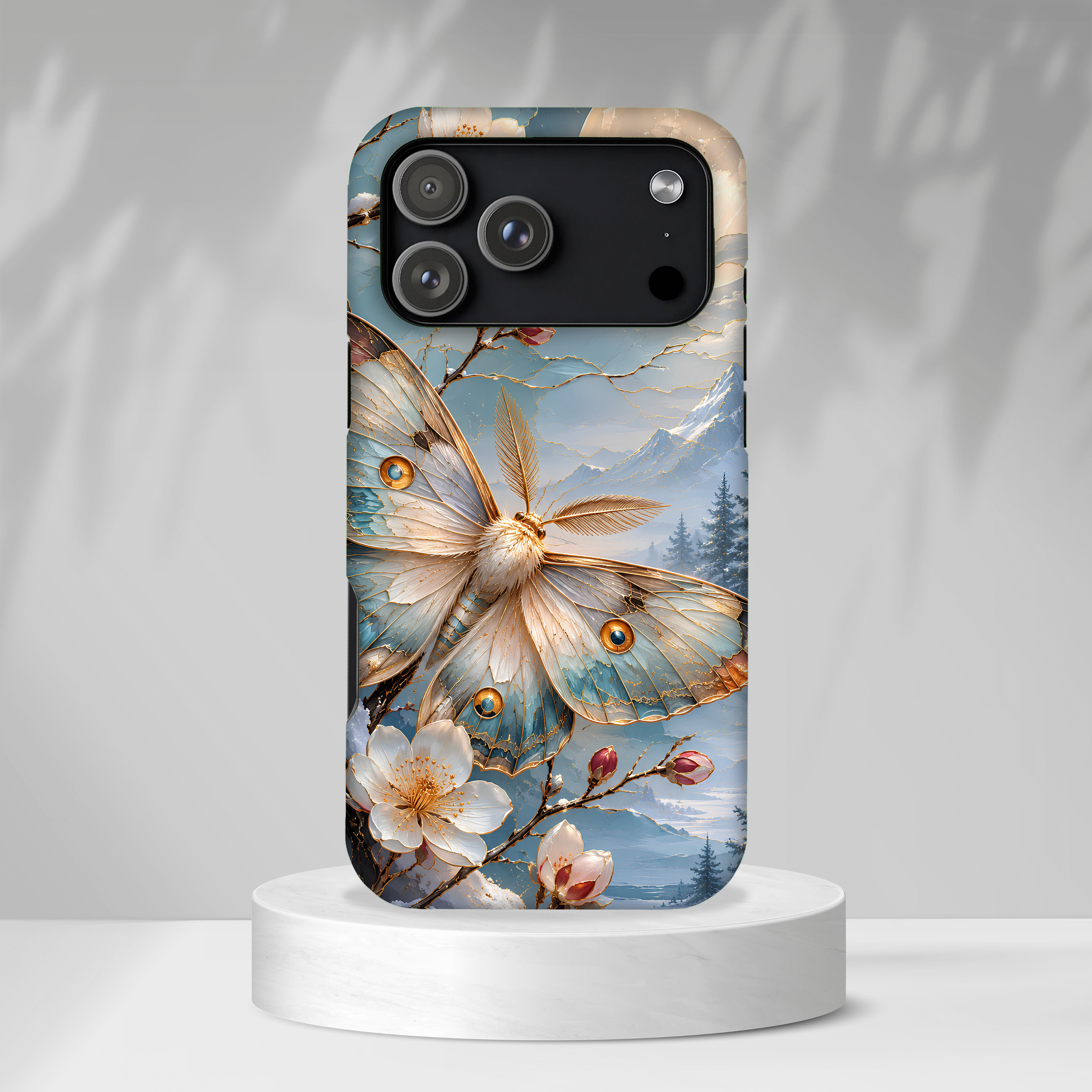 Luna Moth iPhone Case | Cherry Blossom iPhone Case