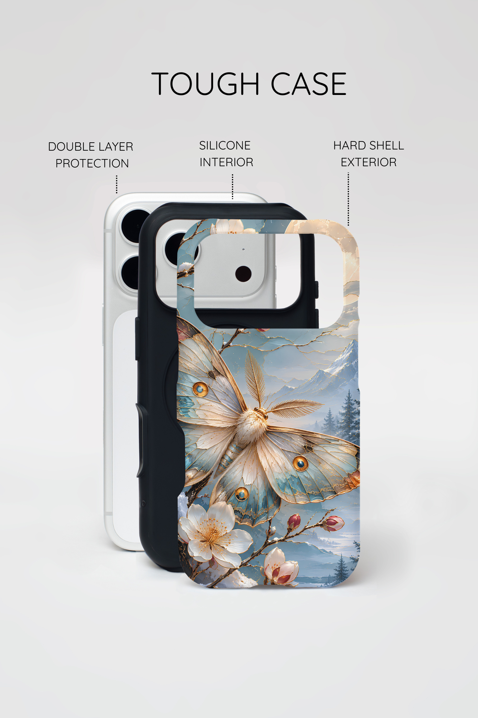 Luna Moth iPhone Case | Cherry Blossom iPhone Case
